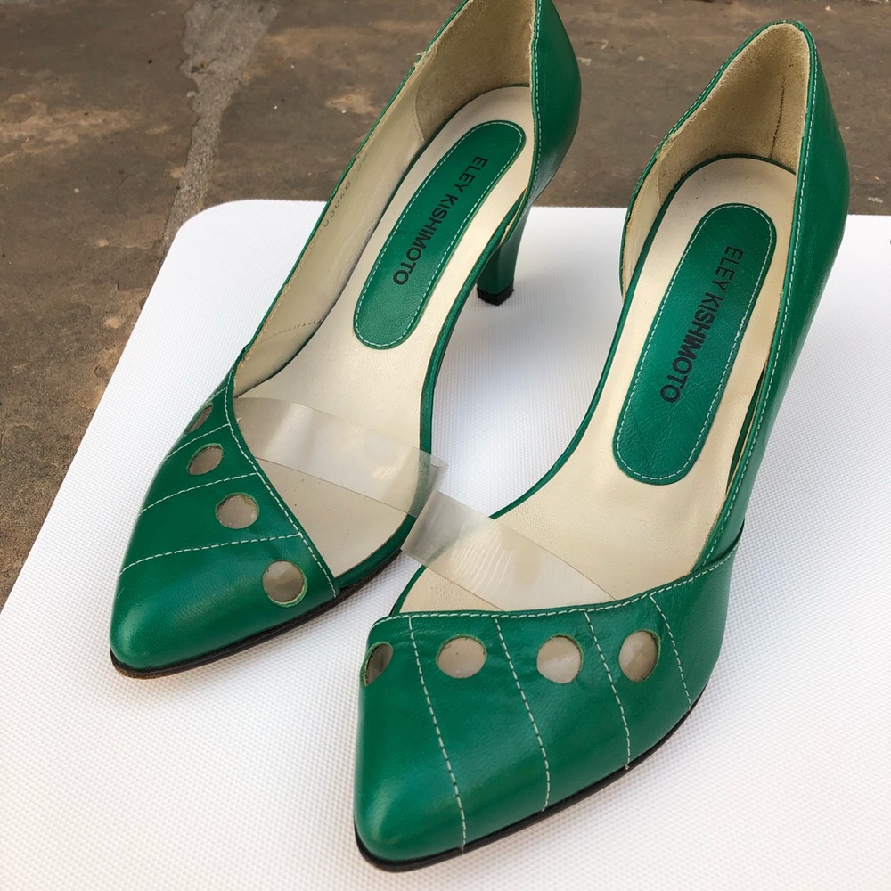 Eley Kishimoto Green D’Orsay Pumps